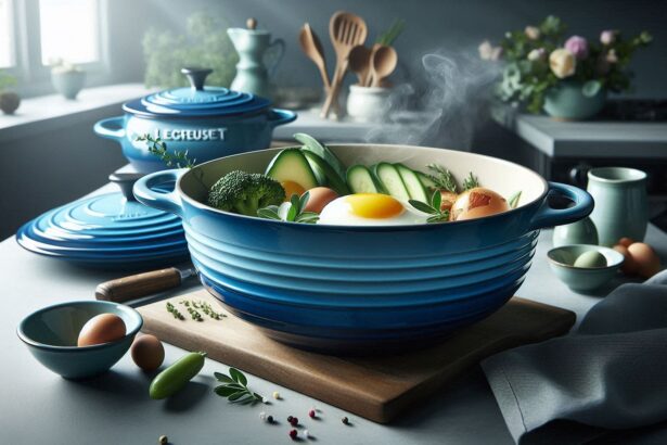 le creuset 11-19 blau schale